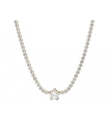 Colgante Plata Dorada Liska Mujer LSW4358CL-D Estrella Circonitas