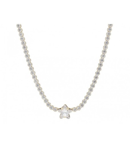 Colgante Plata Dorada Liska Mujer LSW4358CL-D Estrella Circonitas