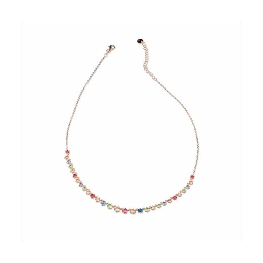 Collar Plata Dorada Sovrani 42cm J8363 Circonitas Multicolor