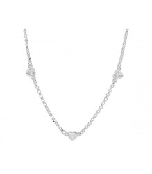 Collar Plata Liska LAF6448CL Corazones Circonitas