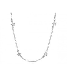 Collar Plata Liska LAF6449CL Estrellas Circonitas