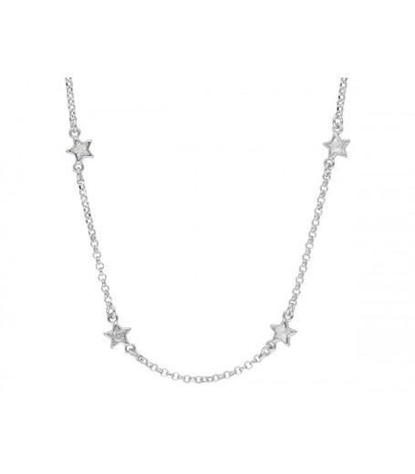 Collar Plata Liska LAF6449CL Estrellas Circonitas