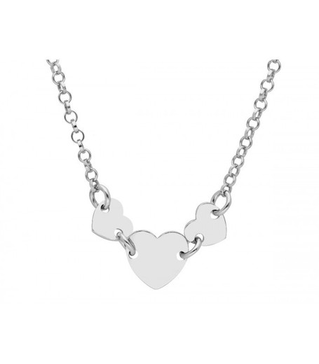 Collar Plata Liska  LAF6485CL Corazones