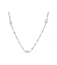 Collar Plata Liska LAF6495CL Perlas