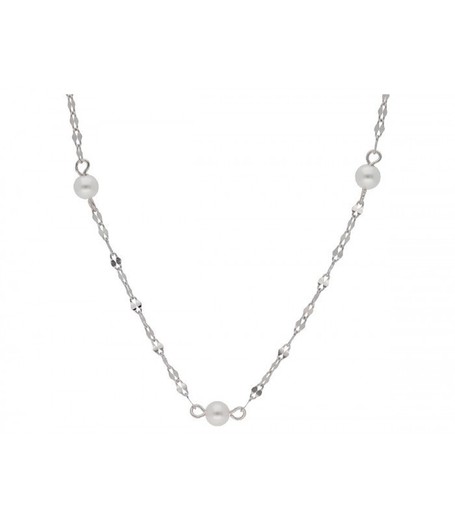 Collar Plata Liska LAF6495CL Perlas