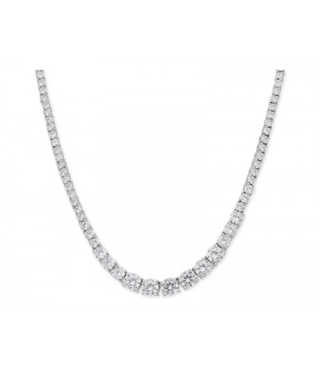 Collar Plata Liska Mujer LAD1071CL Cadena Circonitas