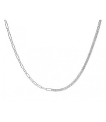 Collar Plata Liska Mujer LAD1173CL Cadena Circonitas Eslabones