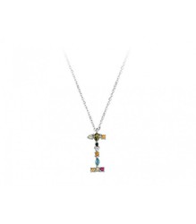 Colgante Plata Liska Mujer LET01CL-I Colgante I Circonitas Multicolor