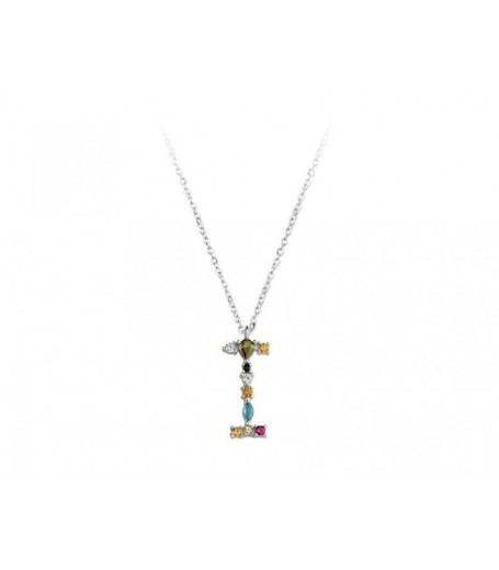 Colgante Plata Liska Mujer LET01CL-I Colgante I Circonitas Multicolor