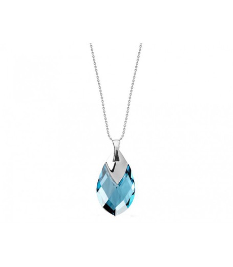 Colgante Plata Liska Mujer LSW0148CL-AQ Colgante Piedra Azul