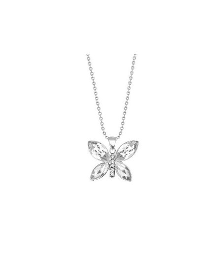 Colgante Plata Liska Mujer LSW0187CL-C Mariposa Circonitas