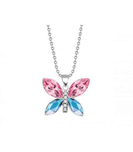 Colgante Plata Liska Mujer LSW0187CL-RA Mariposa Circonitas