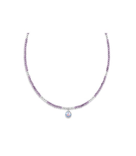 Colgante Plata Liska Mujer LSW0188CL-AB Liska crystals Moradas