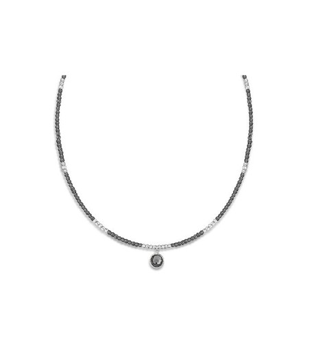 Colgante Plata Liska Mujer LSW0188CL-SN Circonitas Piedra Negra