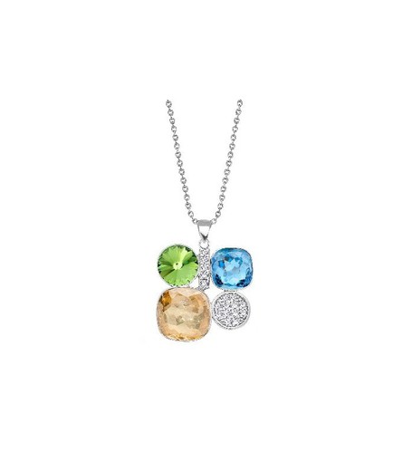 Colgante Plata Liska Mujer LSW0193CL-AQ Circonitas Multicolor