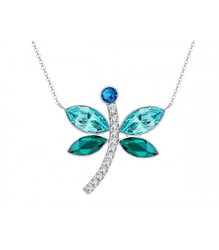 Colgante Plata Liska Mujer LSW0195CL-T Mariposa Circonitas