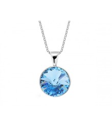 Colgante Plata Liska Mujer LSW0200CL-AQ Colgante Piedra Azul