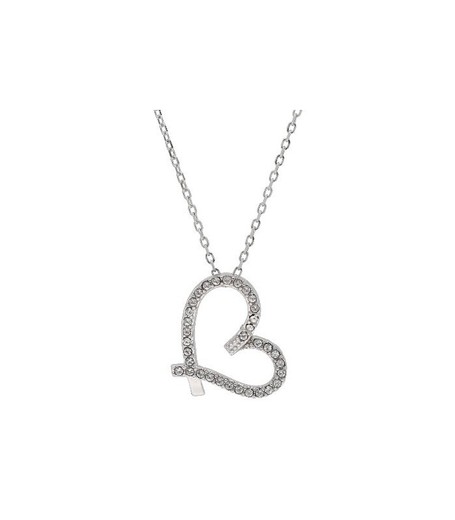 Colgante Plata Liska Mujer LSW1506CL Colgante Corazón Circonitas