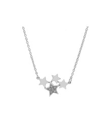 Colgante Plata Liska Mujer LSW1518CL Colgante Estrellas Liska Cristals