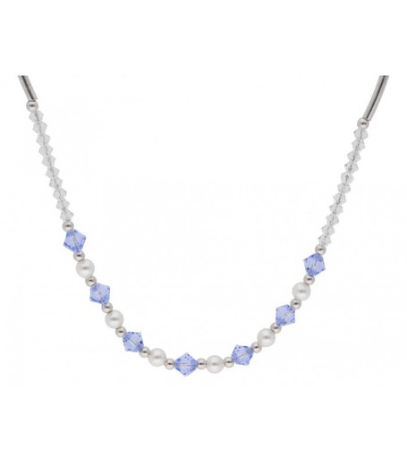 Colgante Plata Liska Mujer LSW3235CL-AQ Colgante Liska Cristals Azules