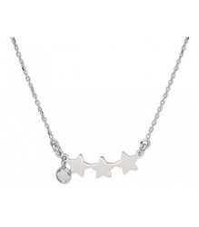 Collar Plata Liska Mujer LSW4275CL Estrellas Circonitas