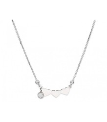 Collar Plata Liska Mujer LSW4276CL Corazón Circonitas