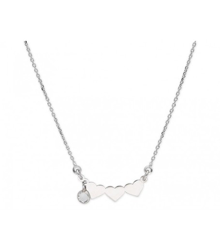 Collar Plata Liska Mujer LSW4276CL Corazón Circonitas