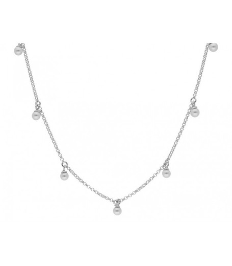 Collar Plata Liska Mujer LSW4333CL Perlas