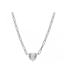 Colgante Plata Liska Mujer LSW4362CL-B Corazón Gris