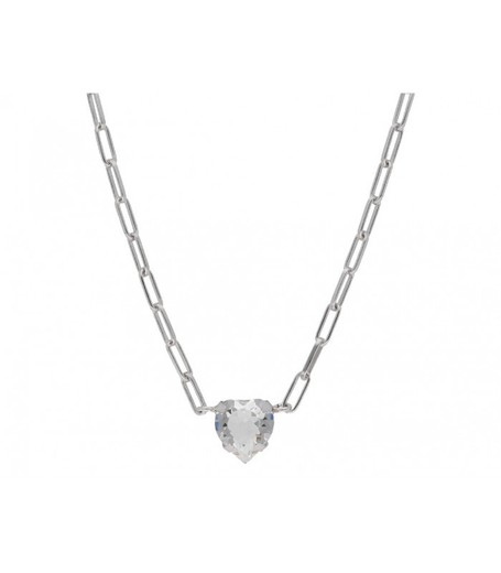 Colgante Plata Liska Mujer LSW4362CL-B Corazón Gris