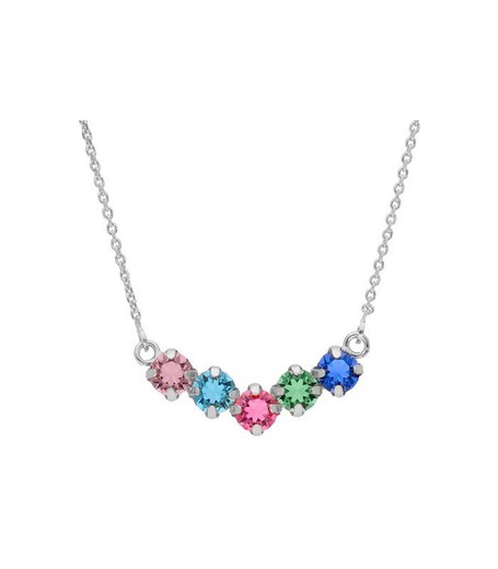 Colgante Plata Liska Mujer LSW4369CL Circonitas Multicolor