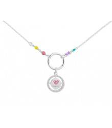 Colgante Plata Liska Mujer MAMA06CL Mamá Circonitas Multicolor