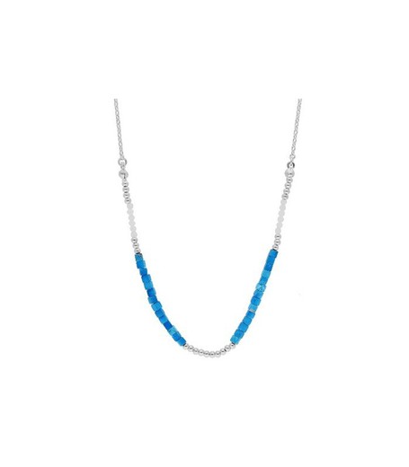 Colgante Plata Liska Mujer ML09CL Piedras Azules