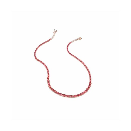 Collar Plata Rosa Sovrani 45cm J9463 Circonitas Rojas