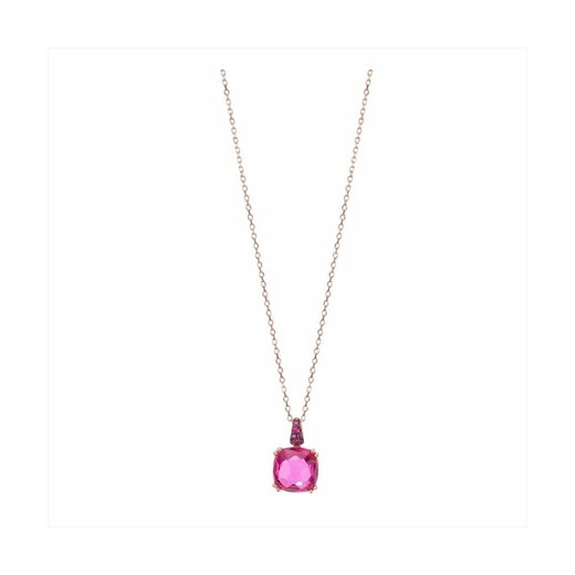 Collar Plata Rose Sovrani 40+5cm J9495 Cristal Fucsia