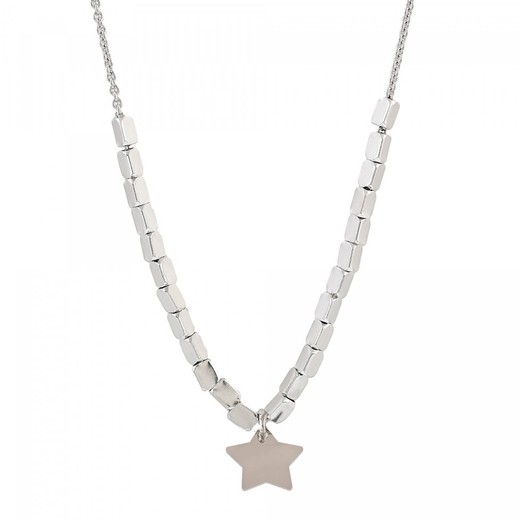 Collar Plata Sovrani 40+5cm AVP011 Estrella