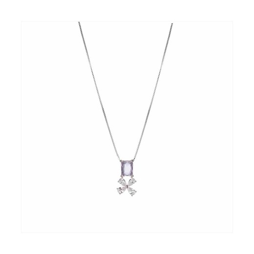 Collar Plata Sovrani 40+5cm J10286 Circonitas Lavanda