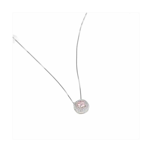 Collar Plata Sovrani 40+6cm J8603 Circonitas Con Cristal Rosa