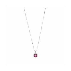 Collar Plata Sovrani 40cm J9421 Circonitas Bicolor Fucsia