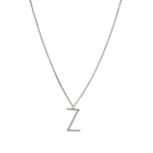 Collar Plata Sovrani 42+3cm J050Z Letra Z Con Circonitas