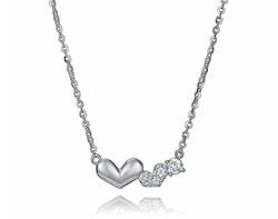 Collar Plata Viceroy 9146C000-30 Corazones Con Circonitas