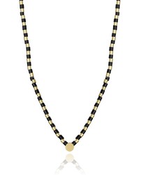 Collar Viceroy Acero Dorado 42+3cm Mujer 14191C01012 Piedras Negras