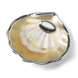 Concha Metal Perla Ovalo Para Grabar 7/415