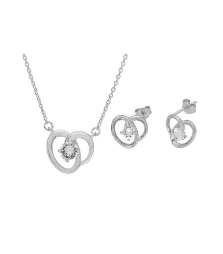 Conjunto Plata Liska Mujer LSW1511C Circulo Circonitas