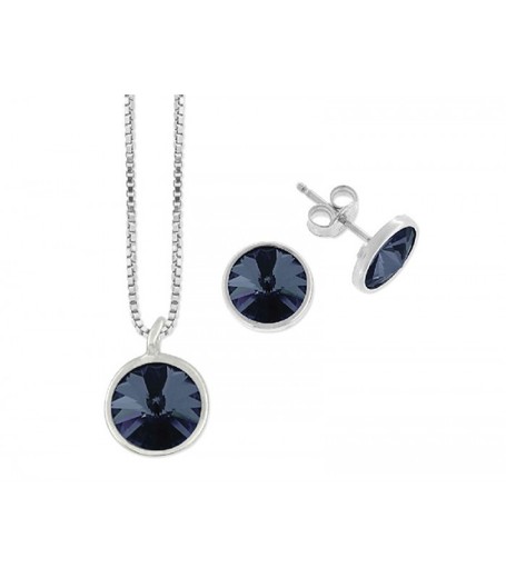 Conjunto Plata Liska Mujer LSW2015C-M Liska Crystal Azul