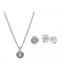 Conjunto Plata Liska Mujer LSW3166C-B Liska Crystal Blanco