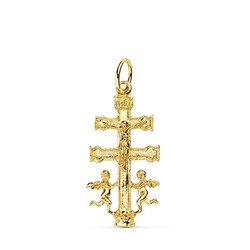 Caravaca Cross Gold 9kts 31x16mm 9K200321 Christ