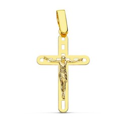 18kts Gold Christ Cross 26x16mm Openwork 16785