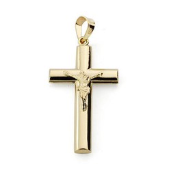 18kts Gold Christ Cross 27x15mm 2045