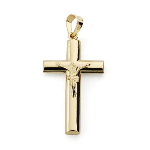 Croce di Cristo in oro 18 kts 27x15mm 2045